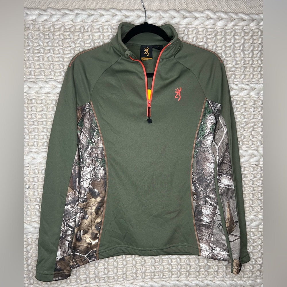 Browning | CLOVER Women’s 1/4 Zip Camo Pullover